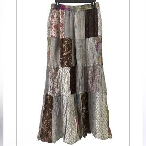 Young Threads Wide Leg Patchwork Pants NWT